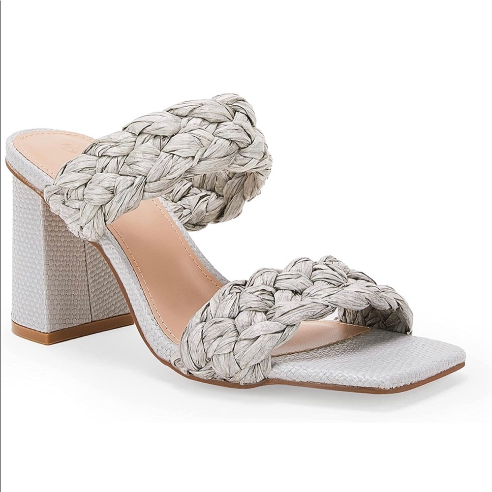 SYKTKMX Braided Heels/Sandals-Size 8